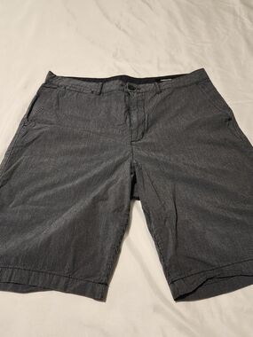 Claiborne Men's Charcoal Pinstripe Flat Front Shorts